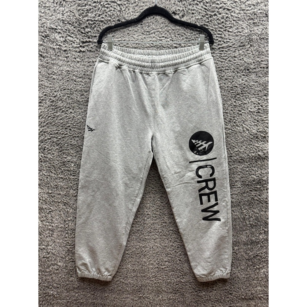 Paper Planes PLC Graphic Logo Drawstring‎ Sweatpants Gray 100613GRY Mens Size L